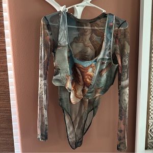 Zara birth of Venus bodysuit & top size small